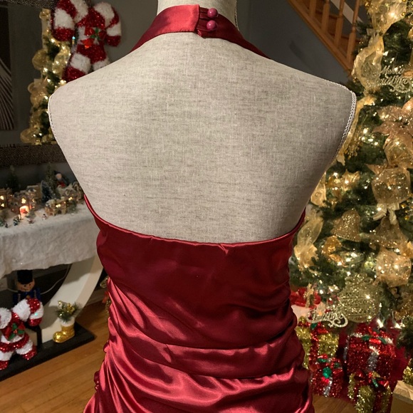 COPY - JUNO Dress Collection Halter Hi-Lo Dress - Picture 5 of 7